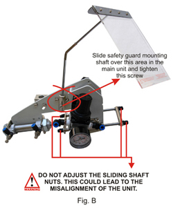 figure for sliding shaft adjustment